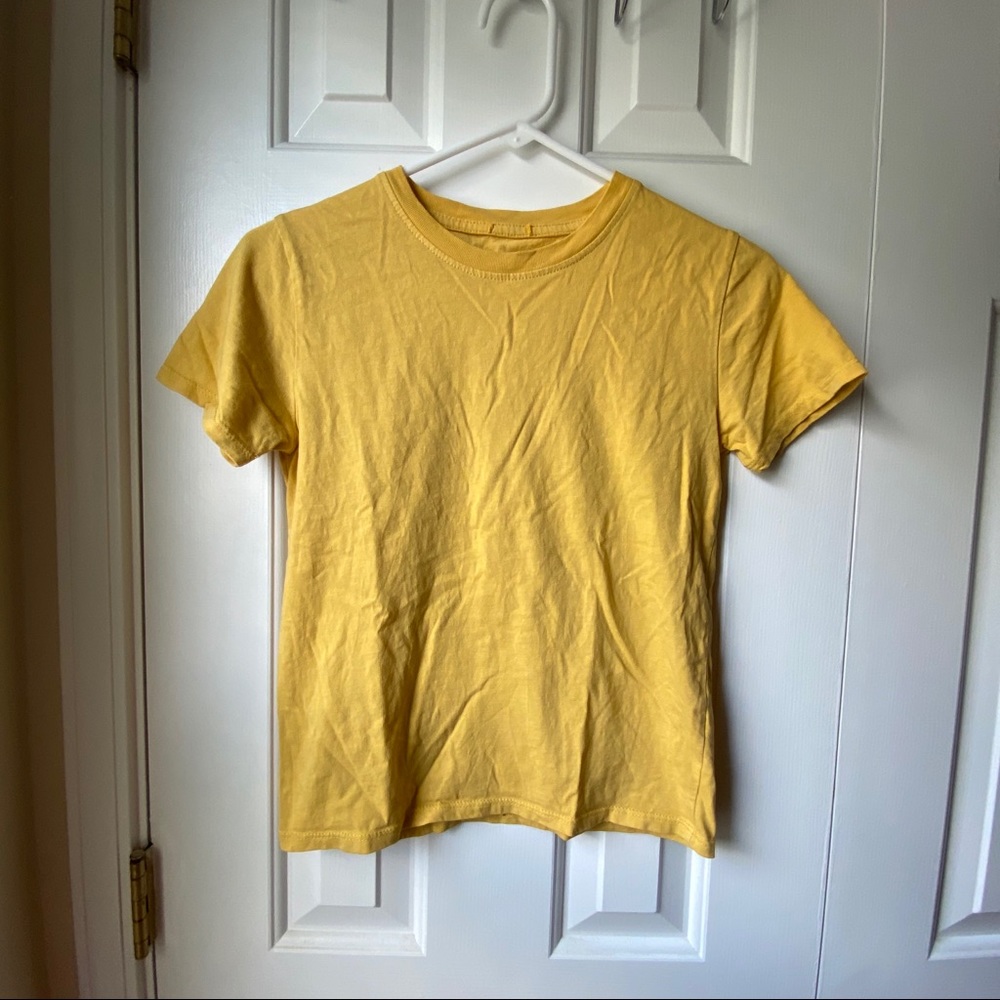 brandy Melville/ j galt yellow tshirt